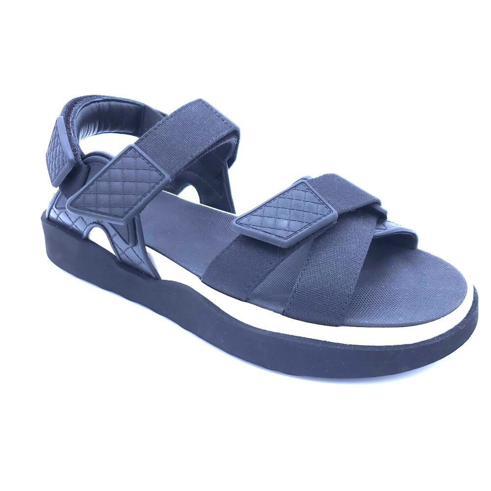 CHANEL DAD SANDALS BLACK 39 US 9 NEW